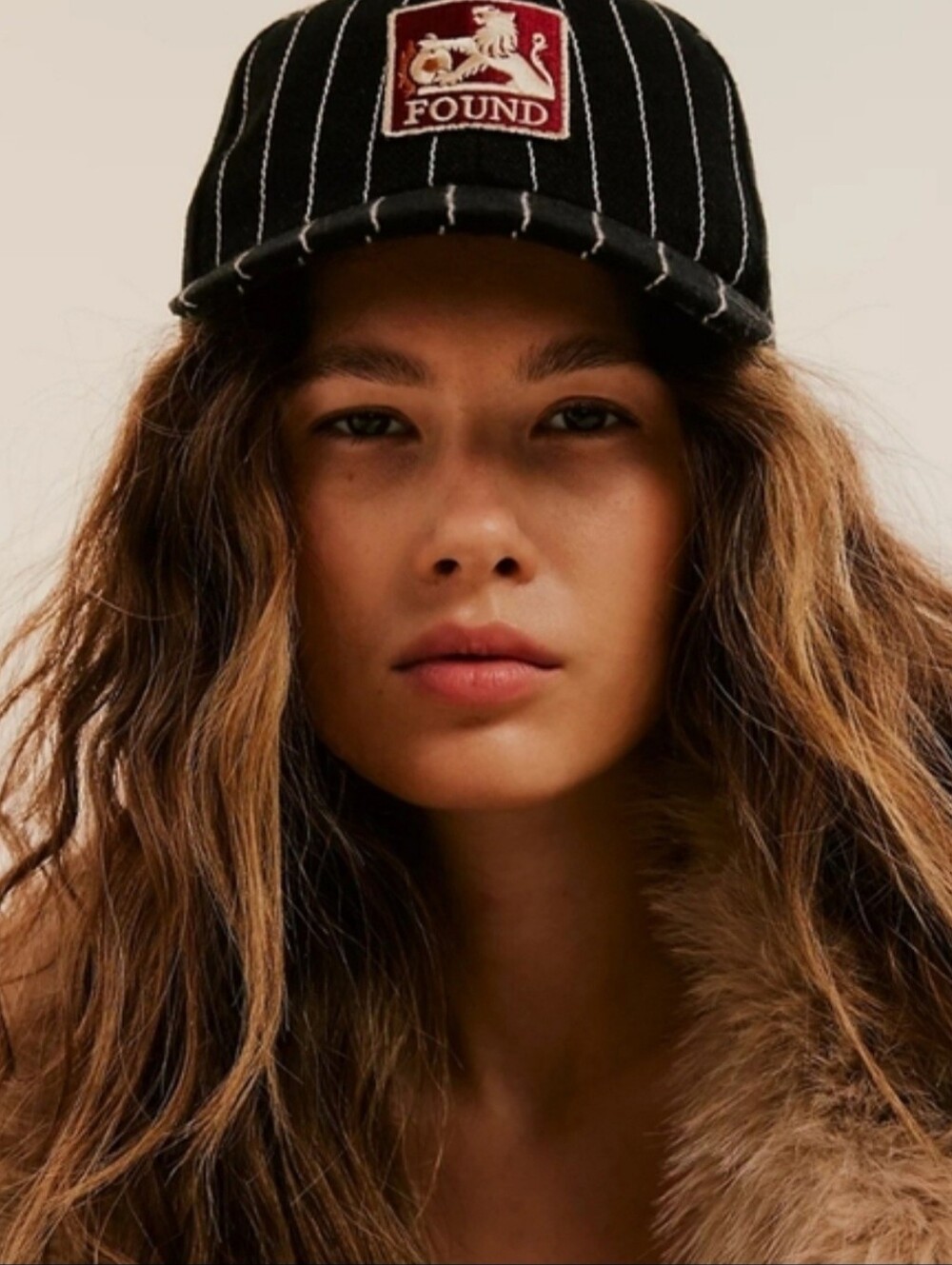 Found  Baseball Pin Stripe Hat Baseball Cap - Women